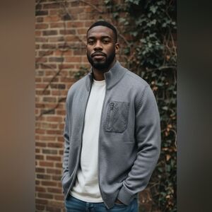 Men's Gray Edfie Bauer  Sweater